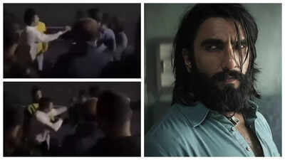 Ranveer Singh's 'Dhurandhar' screening disrupted in Bhopal as audience members get into a scuffle; video goes viral