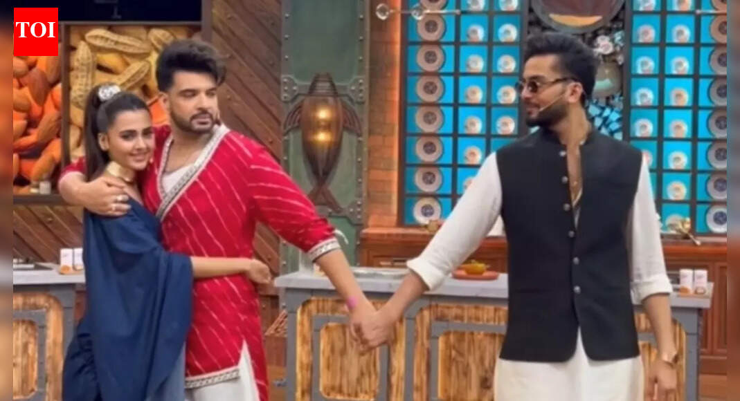 Karan Kundrra, Elvish Yadav, and Tejasswi Prakash share their own spin on the viral scene from ‘Kuch Kuch Hota Hai’