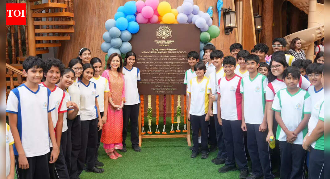 Nita Ambani unveils an innovative treehouse at Nita Mukesh Ambani Junior School (NMAJS)