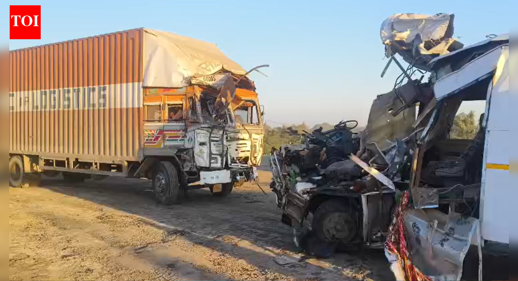 4 MP bomb squad personnel killed, dog survives after head-on collision with container on NH-44