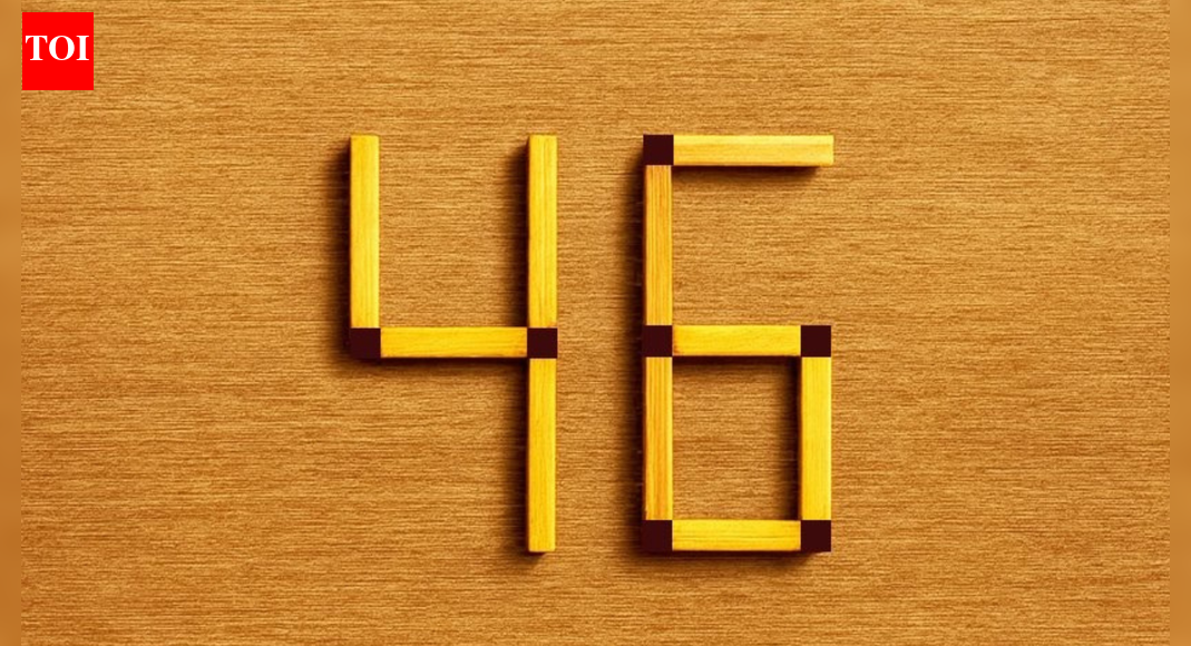 Brain teaser: Can you make a number greater than 46 by repositioning only one stick?