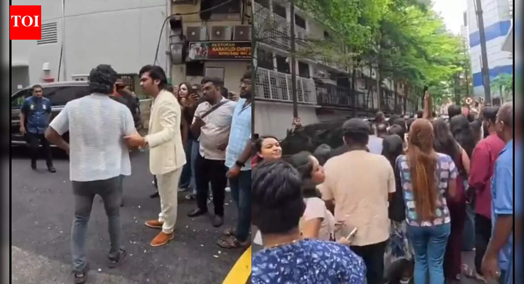 'Are you okay?': Silambarasan rushes to help fallen fan; Crowd hails his humanity, 'Arasan' shoot progresses