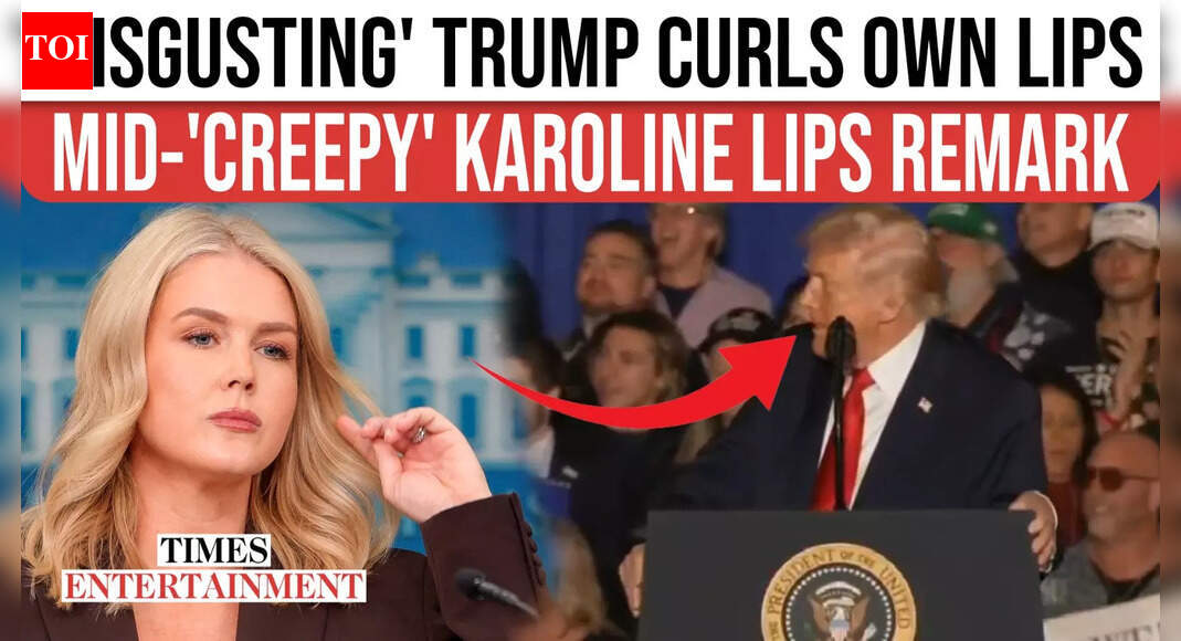 Trump’s Off-Script Remark About Karoline Leavitt's 'Lips That Don't Stop' Ignites Backlash, Internet Reacts