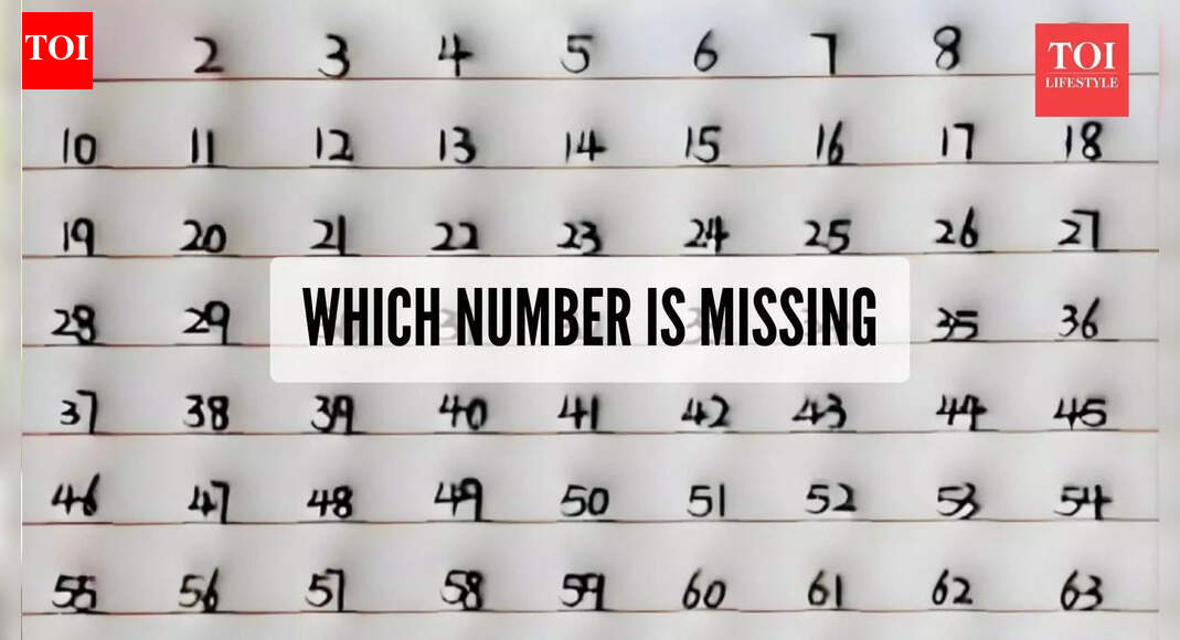 क्या आप लुप्त संख्या का पता लगा सकते हैं? केवल तेज़ नज़रें ही इस वायरल नंबर पहेली को सुलझा सकती हैं |