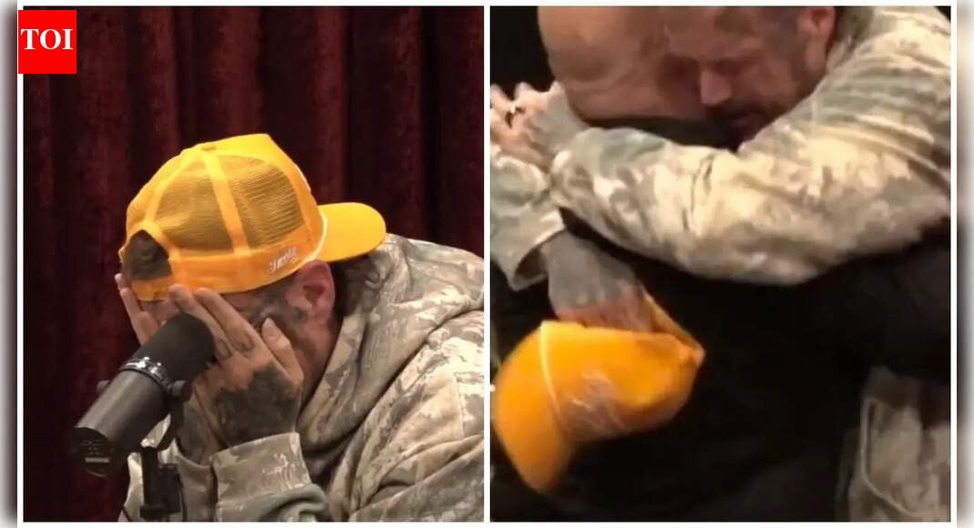 ‘I bet I’m the first’: Singer Jelly Roll breaks down as Craig Morgan surprises him with Opry invite on Rogan podcast — watch