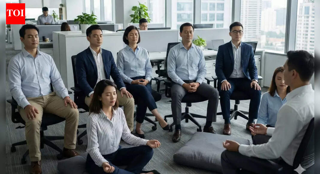 What is intuitive meditation, and how does it help ease office burnout?