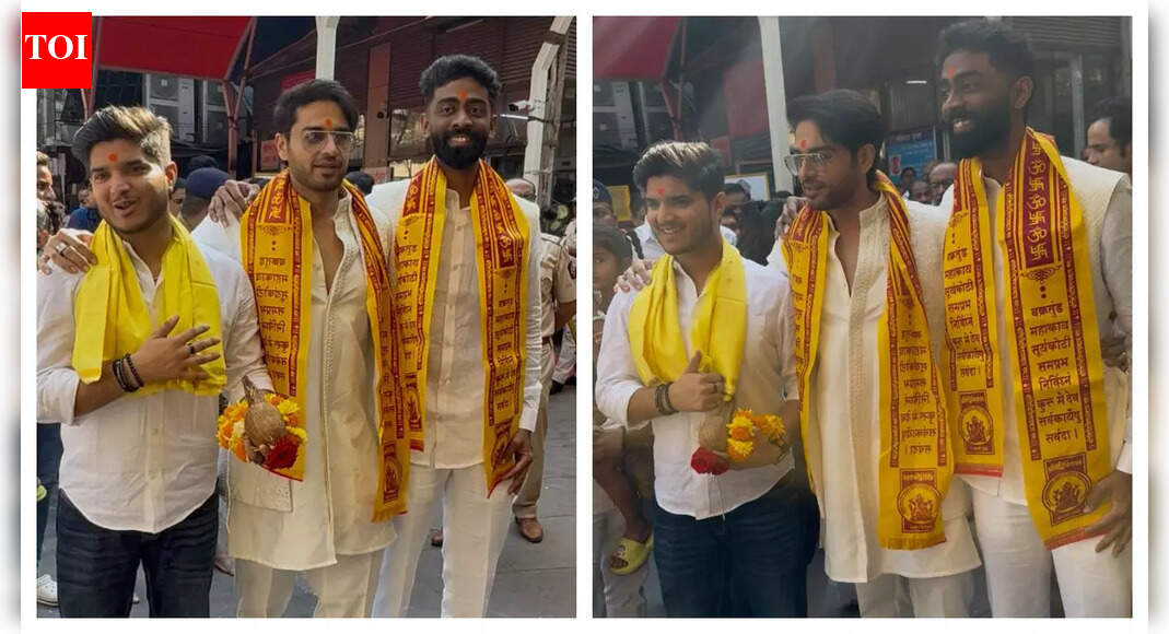 Bigg Boss 19: Gaurav Khanna seeks blessings at Siddhivinayak temple after his win; Pranit More and Mridul Tiwari join him