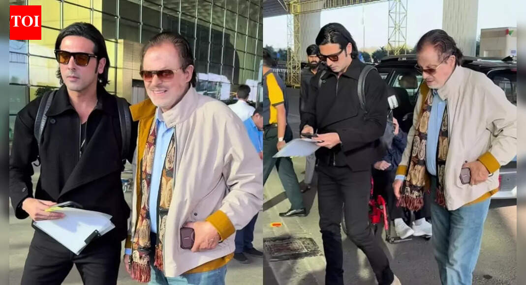Sanjay Khan spotted one month after wife Zarine Khan’s passing; son Zayed Khan stands by his side