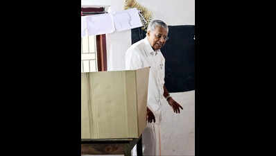 Kerala CM Pinarayi Vijayan invokes Rahul Mamkootathil cases to target Congress on polling day