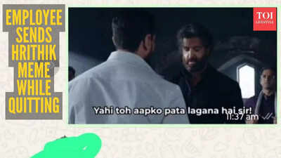 Employee resigns with a Hrithik meme, boss replies with a selfie sticker and the internet can’t handle it