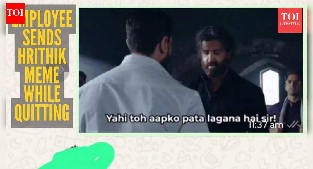 Employee resigns with a Hrithik meme, boss replies with a selfie sticker and the internet can’t handle it