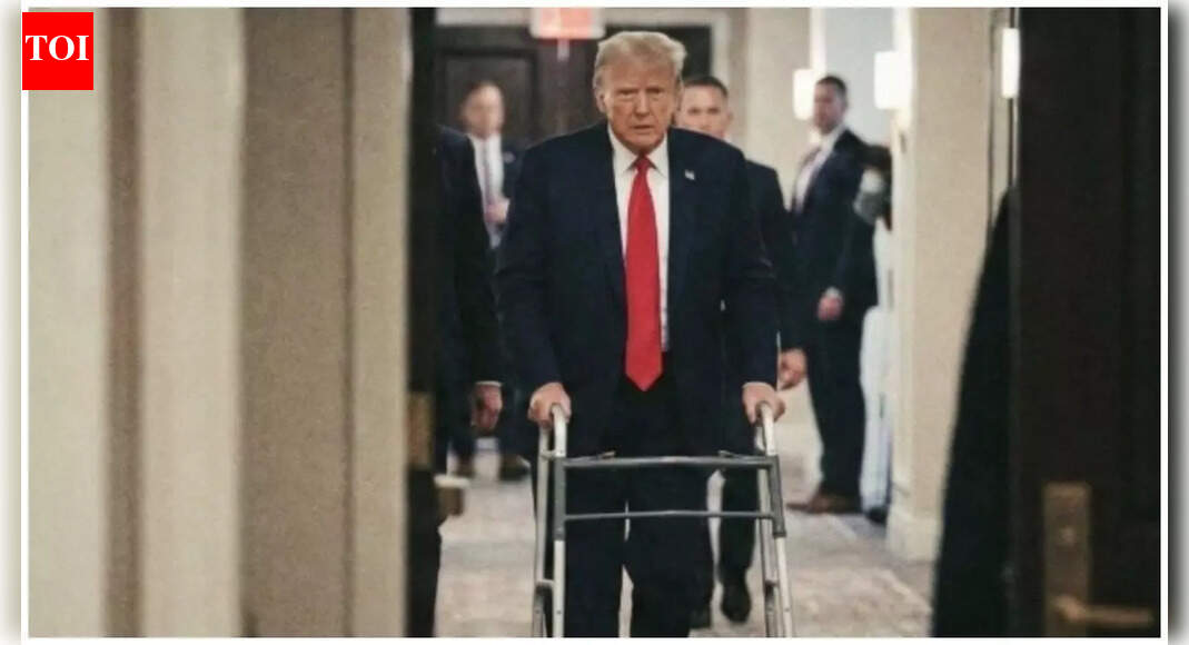 Trump with a walker? Viral photo sparks questions about whether it’s AI or real — here’s what ChatGPT said