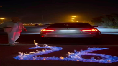  Young man arrested by Dubai police for setting street on fire