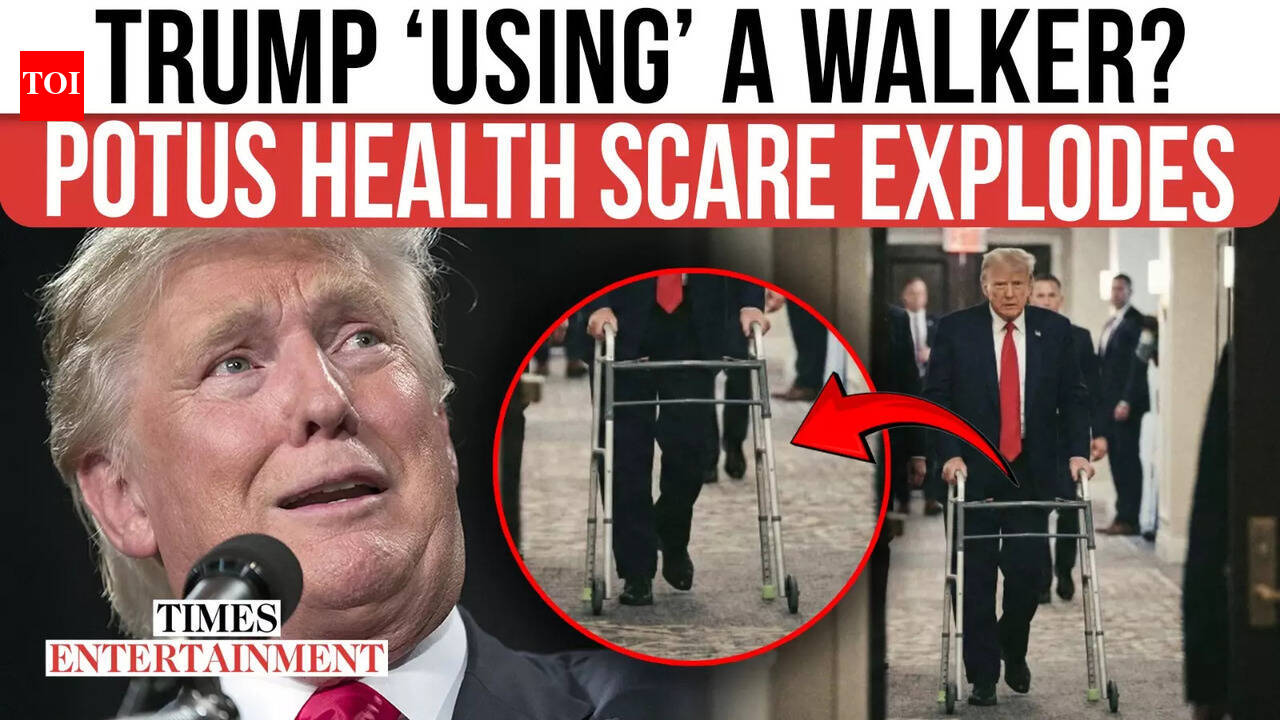 Trump Using a Walker? Shocking Image of President Sparks Health Frenzy ...