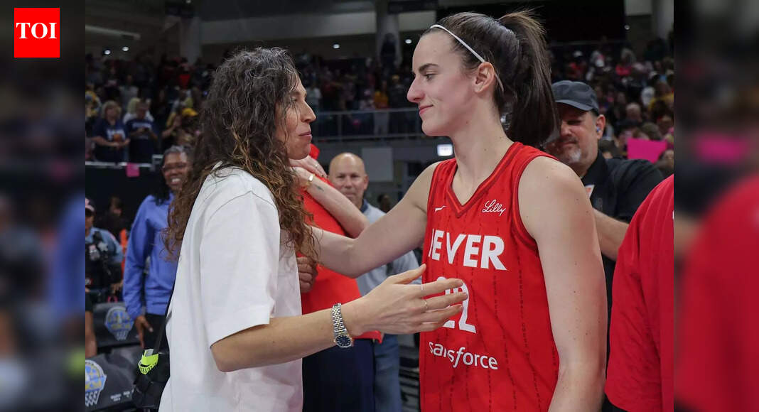 Sue Bird applauds Caitlin Clark as she makes a powerful entry to Team USA camp