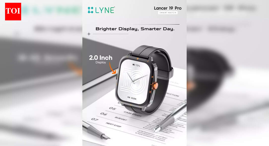 Lyne Originals launch Lancer 19 Pro smartwatch in India, priced at Rs 1,299