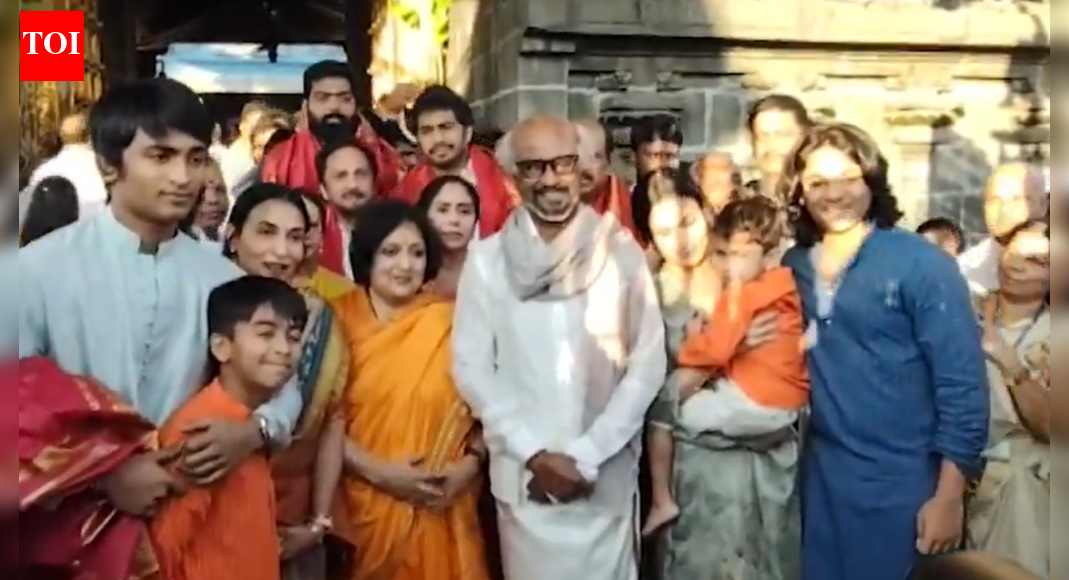 Rajinikanth seeks divine blessings after 75th birthday; Superstar visits Tirumala with family; watch video