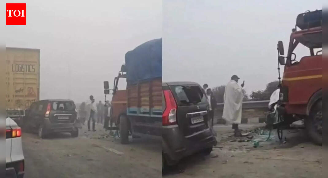 Greater Noida: Several injured as multiple vehicles collide on Eastern Peripheral Expressway amid dense fog