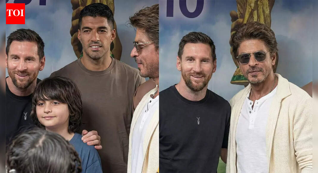 शाहरुख खान और अबराम ने लियोनेल मेस्सी से मुलाकात की तो प्रशंसक खुशी से झूम उठे – देखें | फुटबॉल समाचार