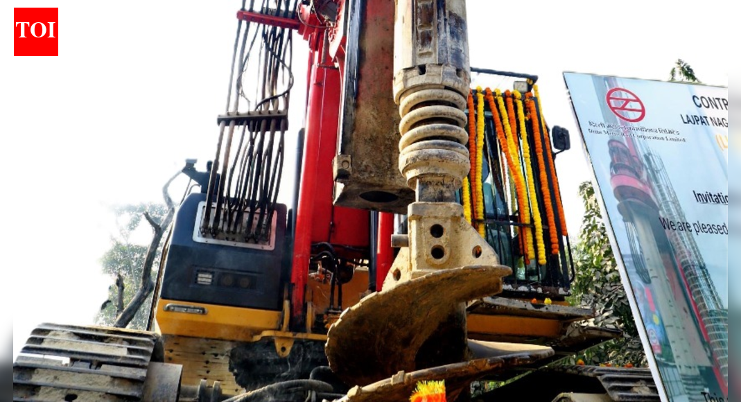 Delhi Metro begins construction on Golden Line’s Saket–Lajpat corridor - India’s 1st 3-coach route