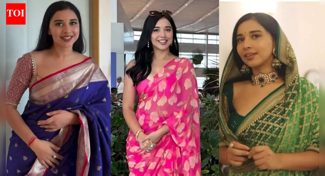 Banarasi beauty to modern touch: ‘Bigg Boss 19’ Tanya Mittal’s top 7 saree looks