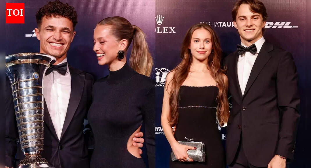 FIA Awards: Lando Norris receives title trophy alongside Margarida Corceiro, Max Verstappen sends message