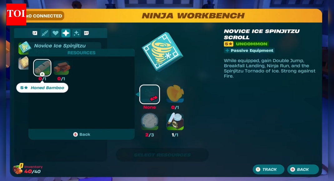 How to create Novice Ice Spinjutzu Scroll in Lego Fortnite Ninjago