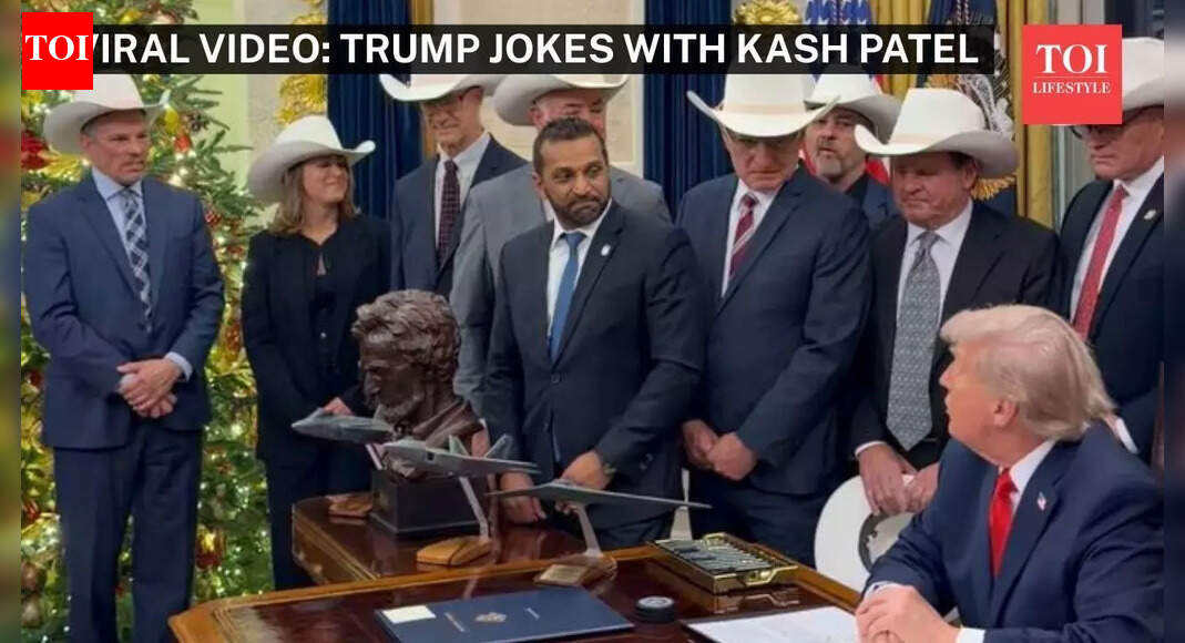 Donald Trump jokes with Kash Patel: ‘I didn’t know you were on the team’ - watch the viral video