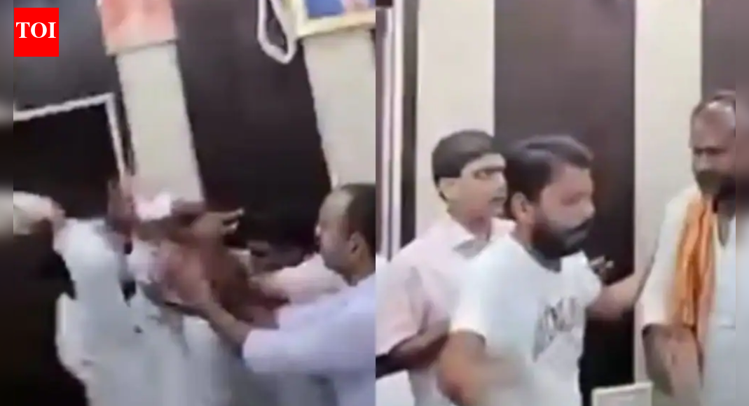 UP Dalit assault case: BJP worker accused released on bail, grand welcome by supporters; leaders claim case falsely filed