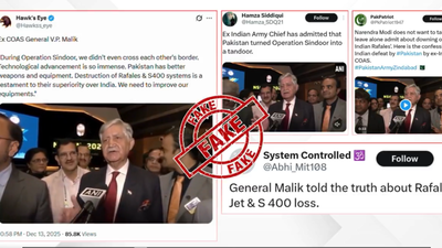 ‘Pakistani propaganda’: PIB fact checks claims of Rafale, S-400 destruction during Op Sindoor; AI video circulated