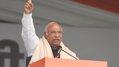 'Didn't go for son's operation': Kharge addresses Congress mega rally to 'save 140 crore people'; calls BJP 'gaddar'