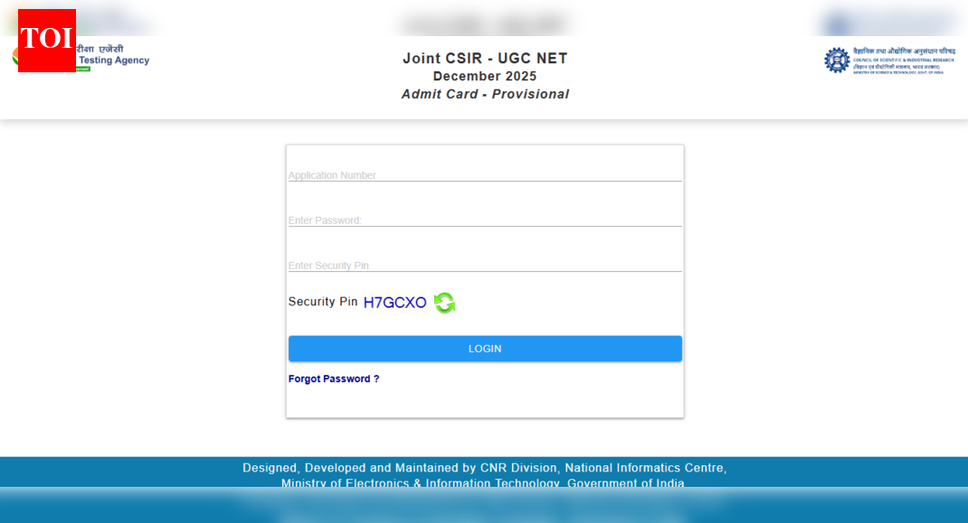CSIR NET December 2025 admit card out at csirnet.nta.nic.in: Check direct link, exam day instructions here