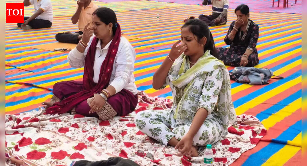 Open-air yoga a big draw in Soro town