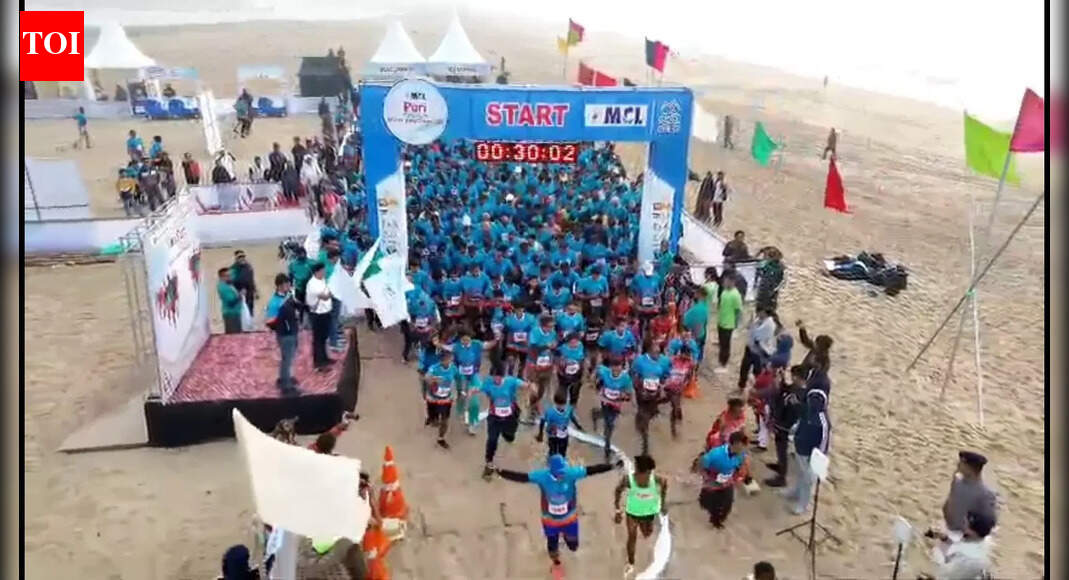 Puri Beach Marathon: Record 1000+ runners take part