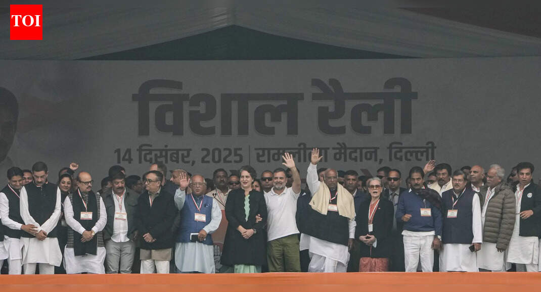 NDA slams Cong’s Delhi rally over ‘vote theft’, defends SIR