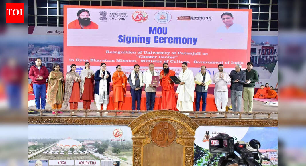 University of Patanjali named 'Gyan Bharatam Mission' cluster centre