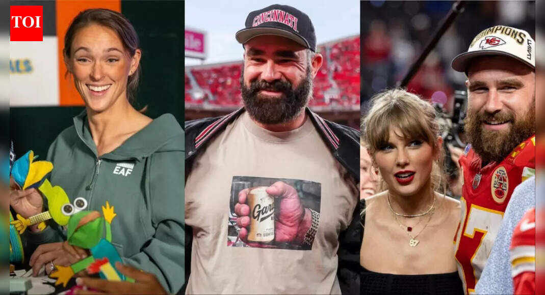 Taylor Swift and Kylie Kelce spotted at Chiefs vs. Chargers game supporting Travis Kelce with Kylie’s daughters