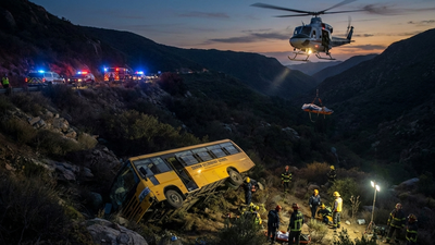 Colombia bus accident: School shuttle plunges into valley; 17 dead, 20 injured