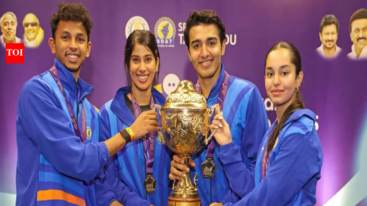 Squash World Cup: India claim maiden title, blank Hong Kong 3-0 in final |  More sports News - The Times of India