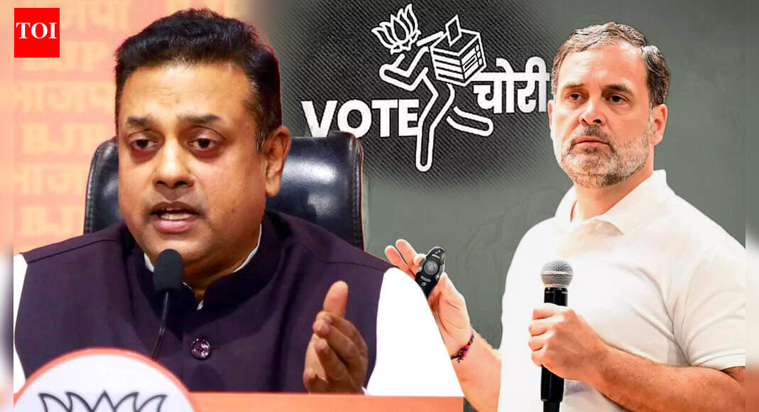 Sambit Patra Criticises Congress ‘Vote Chor, Gaddi Chhod’ Rally At Delhi’S Ramlila Maidan