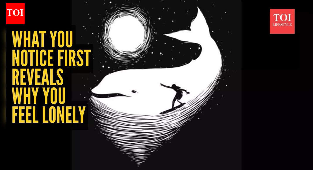 Optical illusion personality test: Whale or the surfer, what you notice first reveals why you feel lonely