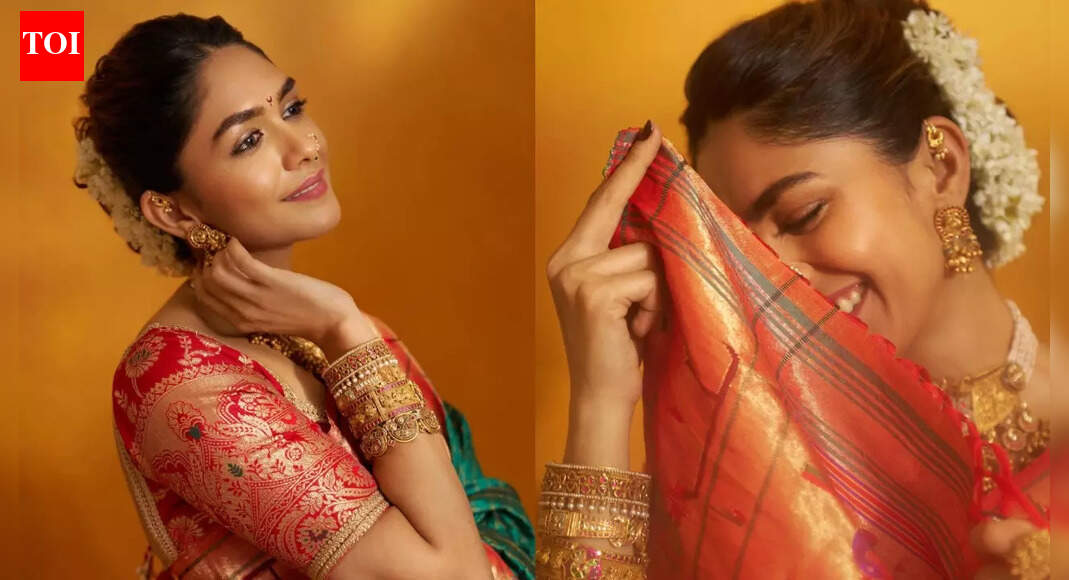 Mrunal Thakur embraces her ‘Purna Marathi’ side in a timeless Paithani saree