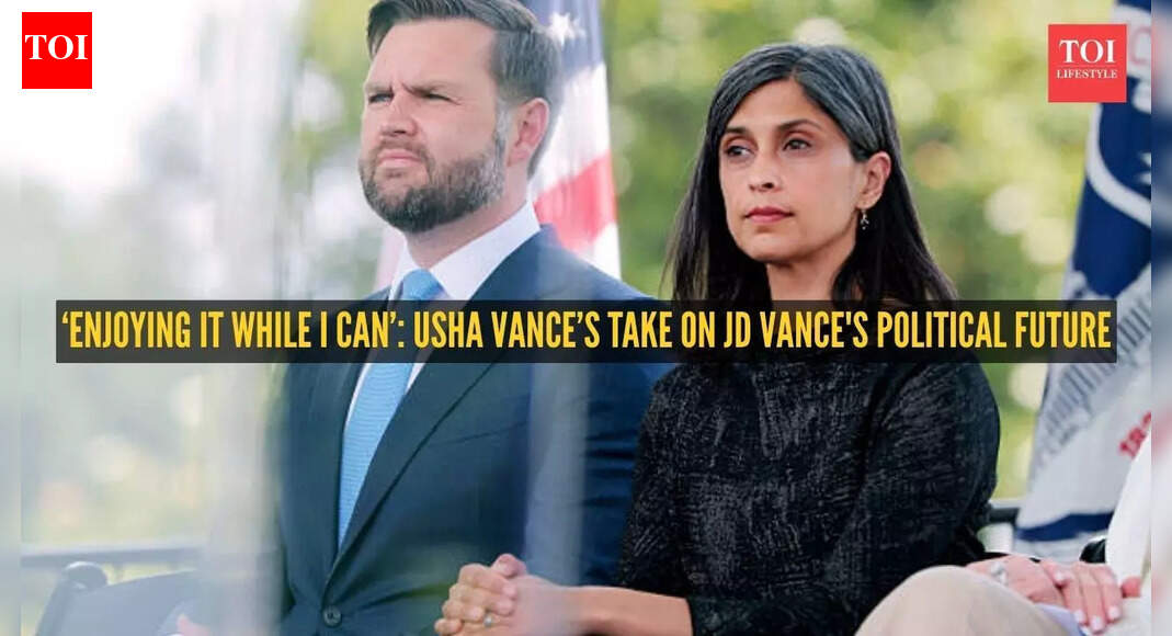 'Enjoying it while I can': Usha Vance makes surprising comment about JD Vance's political future