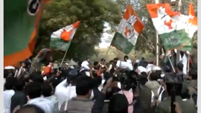 Over 20 Youth Congress protesters detained during Parliament march in Delhi