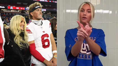Jaxson Dart’s alleged romance exposed as Marissa Ayers shows off his New York apartment in Giants tee