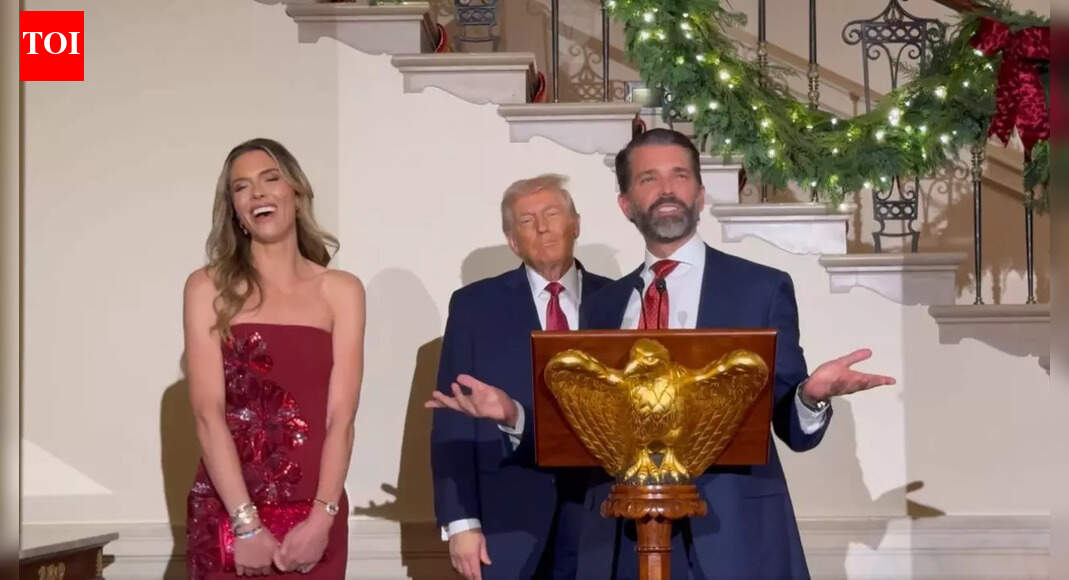 'She said yes': Donald Trump Jr. announces engagement to Bettina Anderson in front of father — Watch
