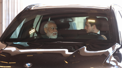 India-Jordan ties: Crown Prince Al Hussein bin Abdullah II drives PM Modi to museum as special gesture — see pics