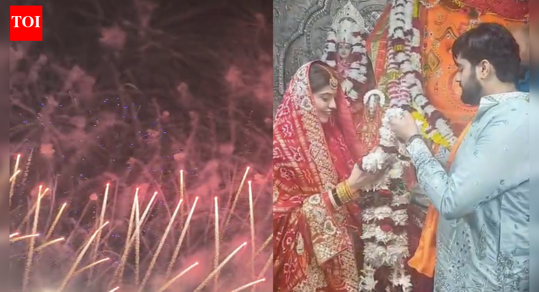 Lavish Indore wedding: BJP MLA Golu Shukla’s son ties knot, Rs 70 lakh fireworks dazzle – watch
