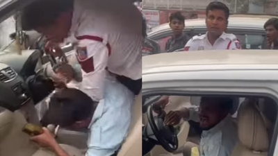  Traffic cop suspended after viral clash near New Delhi railway station