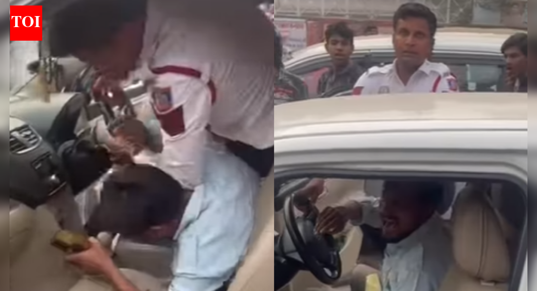 Punches fly over parking in Delhi: Traffic cop suspended after viral clash near New Delhi railway station